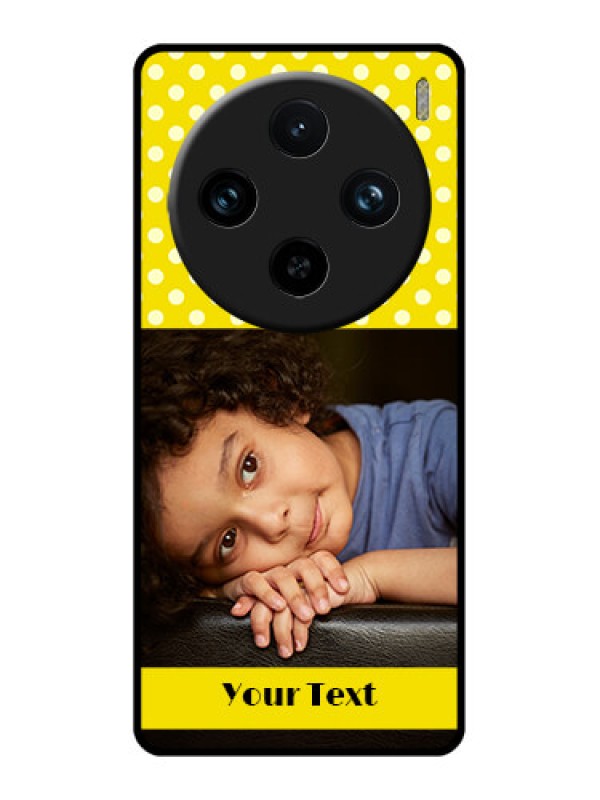 Custom Vivo X100 Pro 5G Custom Glass Phone Case - Bright Yellow Case Design