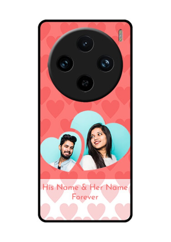 Vivo X100 Pro 5G Custom Glass Phone Case - Couple Pic Upload Design