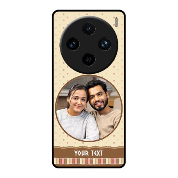 Vivo X100 Pro 5G Custom Glass Phone Case - Brown Dotted Mobile Case Design Vivo X100 Pro 5G Custom Glass Phone Case - Brown Dotted Mobile Case Design