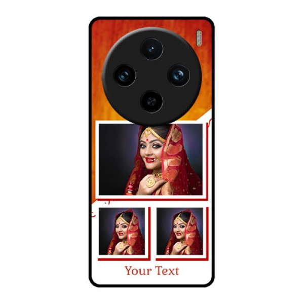 Vivo X100 Pro 5G Custom Glass Phone Case - Wedding Memories Design