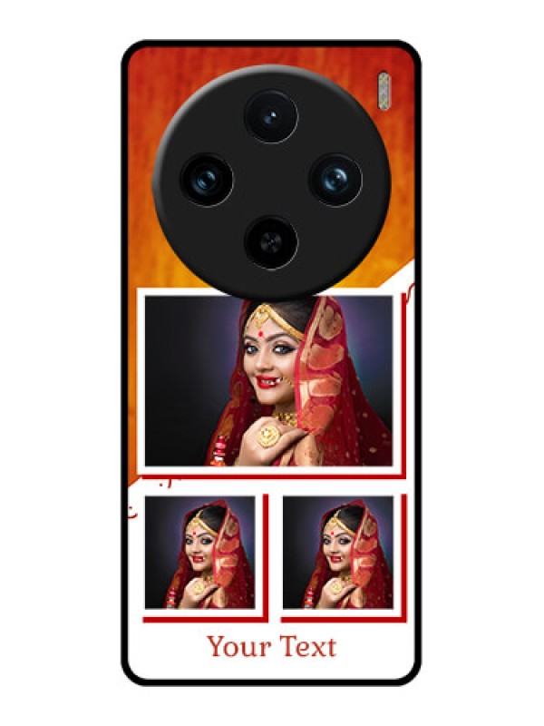 Custom Vivo X100 Pro 5G Custom Glass Phone Case - Wedding Memories Design