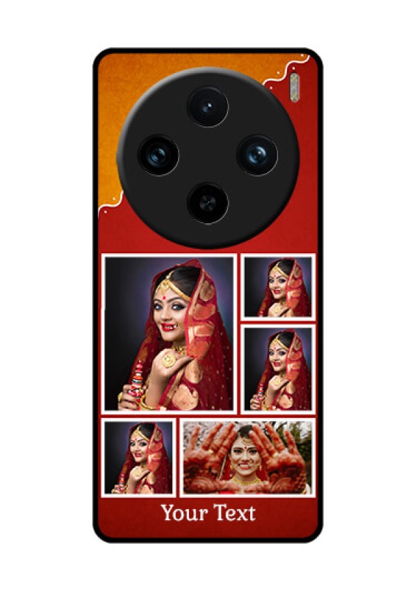 Vivo X100 Pro 5G Custom Glass Phone Case - Wedding Pic Upload Design