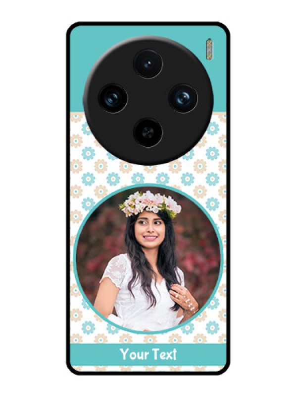 Custom Vivo X100 Pro 5G Custom Glass Phone Case - Beautiful Flowers Design