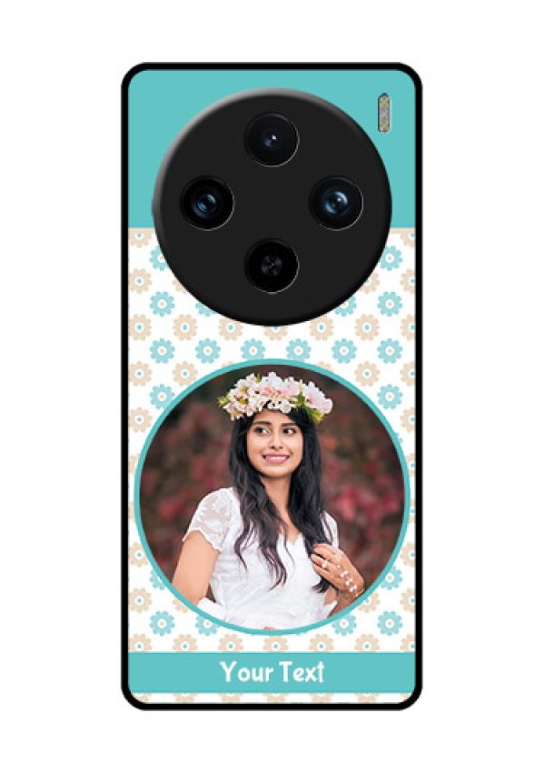 Vivo X100 Pro 5G Custom Glass Phone Case - Beautiful Flowers Design