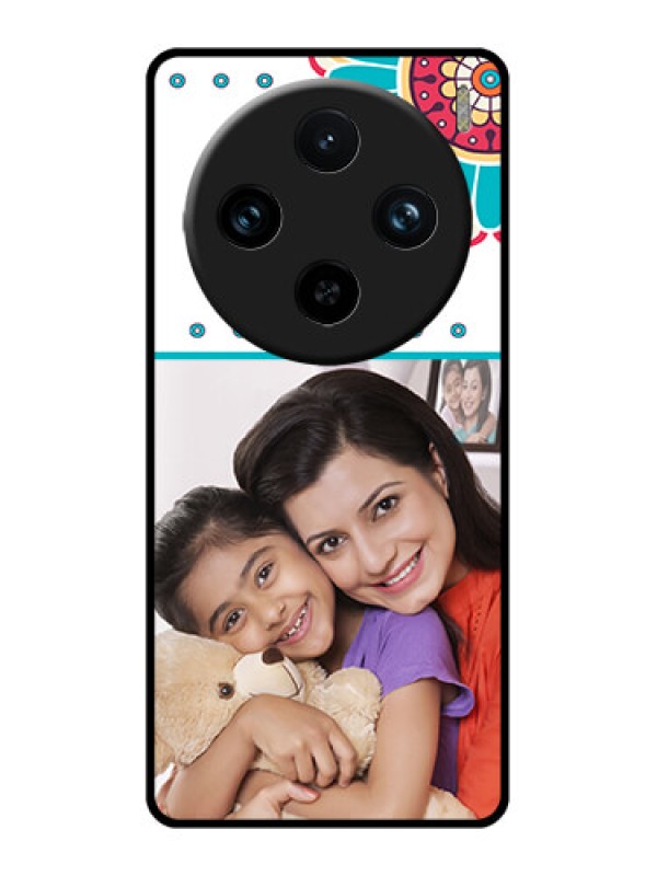 Custom Vivo X100 Pro 5G Custom Glass Phone Case - Flower Design