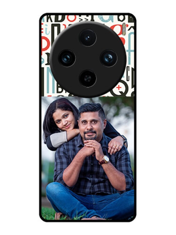 Custom Vivo X100 Pro 5G Custom Glass Phone Case - Alphabet Design