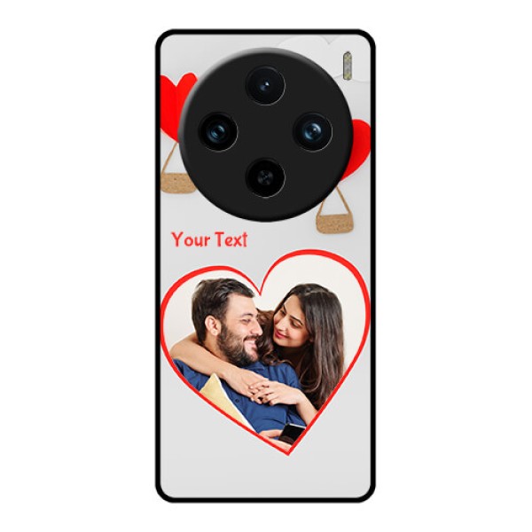 Vivo X100 Pro 5G Custom Glass Phone Case - Parachute Love Design