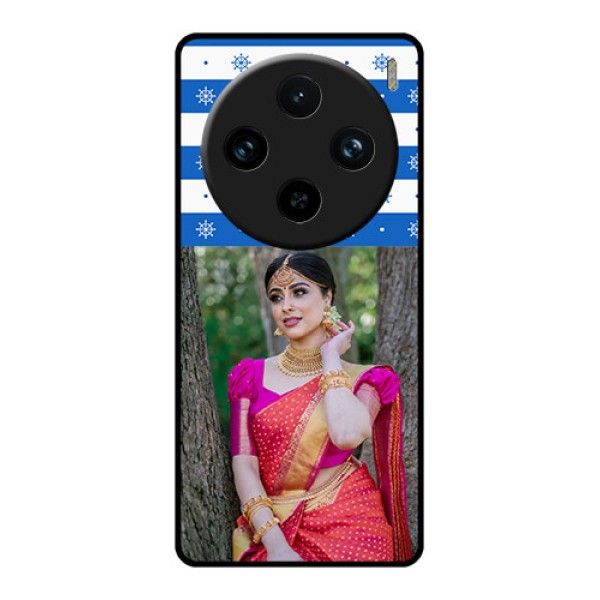 Vivo X100 Pro 5G Custom Glass Phone Case - Snow Pattern Design