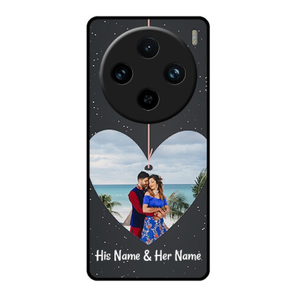 Vivo X100 Pro 5G Custom Glass Phone Case - Hanging Heart Design