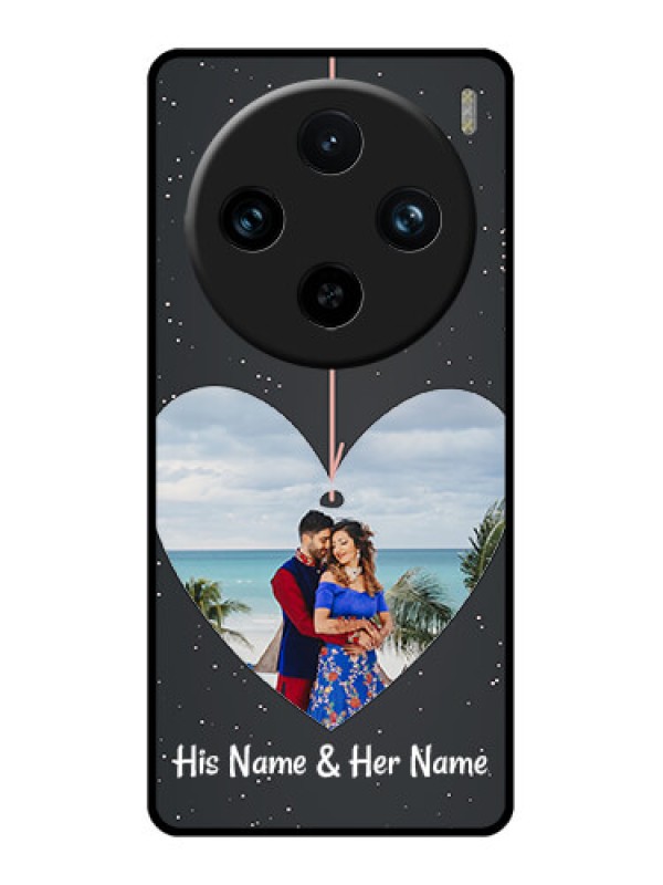 Custom Vivo X100 Pro 5G Custom Glass Phone Case - Hanging Heart Design