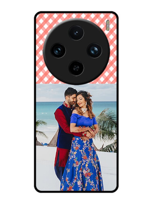 Custom Vivo X100 Pro 5G Custom Glass Phone Case - Pink Pattern Design