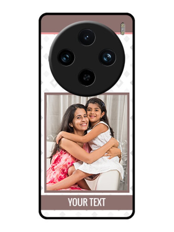 Custom Vivo X100 Pro 5G Custom Glass Phone Case - Simple Diamond Design