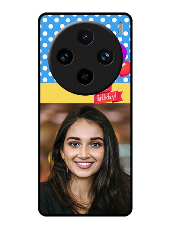 Custom Vivo X100 Pro 5G Custom Glass Phone Case - Happy Birthday Design