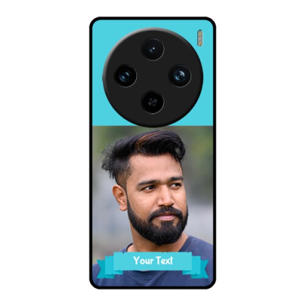 Vivo X100 Pro 5G Custom Glass Phone Case - Blue Color Design