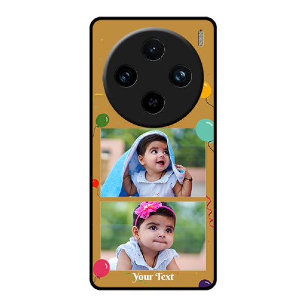 Vivo X100 Pro 5G Custom Glass Phone Case - Image Holder With Birthday Celebrations Design Vivo X100 Pro 5G Custom Glass Phone Case - Image Holder With Birthday Celebrations Design