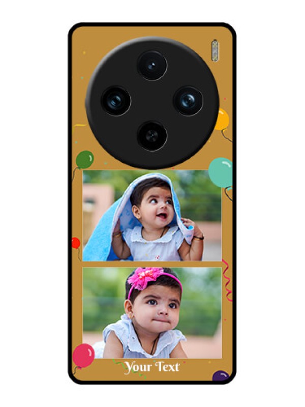 Custom Vivo X100 Pro 5G Custom Glass Phone Case - Image Holder With Birthday Celebrations Design