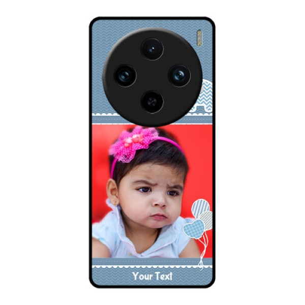 Vivo X100 Pro 5G Custom Glass Phone Case - With Kids Pattern Design