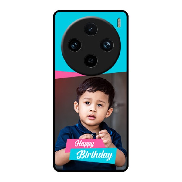 Vivo X100 Pro 5G Custom Glass Phone Case - Image Holder With 2 Color Design