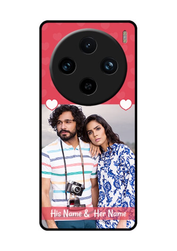 Vivo X100 Pro 5G Custom Glass Phone Case - Simple Love Design
