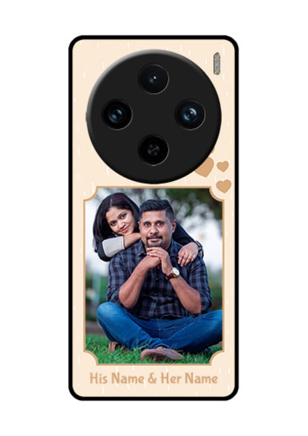 Vivo X100 Pro 5G Custom Glass Phone Case - With Confetti Love Design