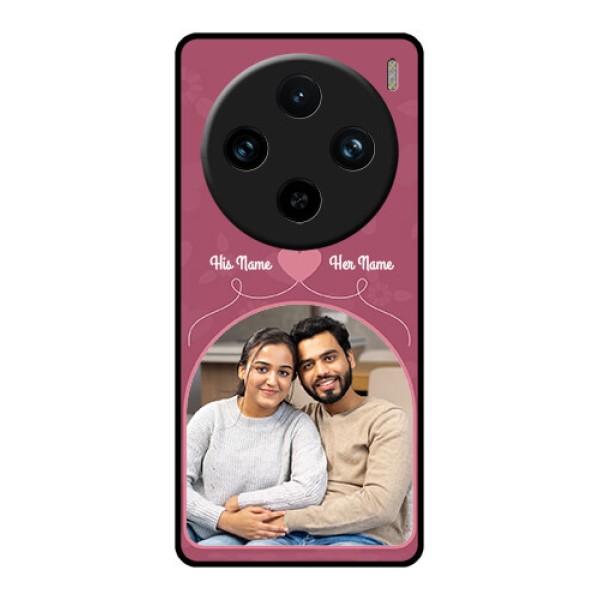 Vivo X100 Pro 5G Custom Glass Phone Case - Love Floral Design