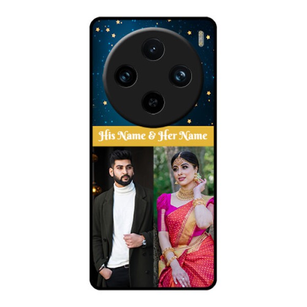 Vivo X100 Pro 5G Custom Glass Phone Case - Galaxy Stars Backdrop Design
