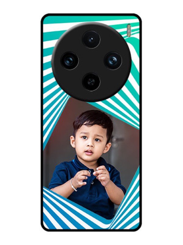 Custom Vivo X100 Pro 5G Custom Glass Phone Case - Abstract Spiral Design