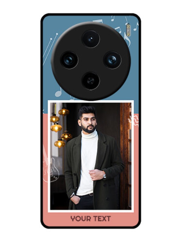 Custom Vivo X100 Pro 5G Custom Glass Phone Case - With Color Musical Note Design