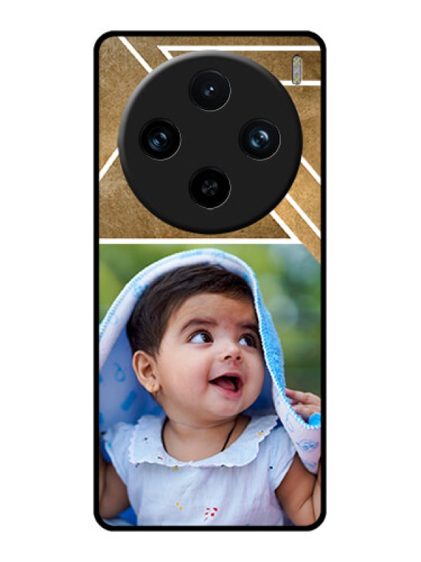 Custom Vivo X100 Pro 5G Custom Glass Phone Case - Gradient Abstract Texture Design