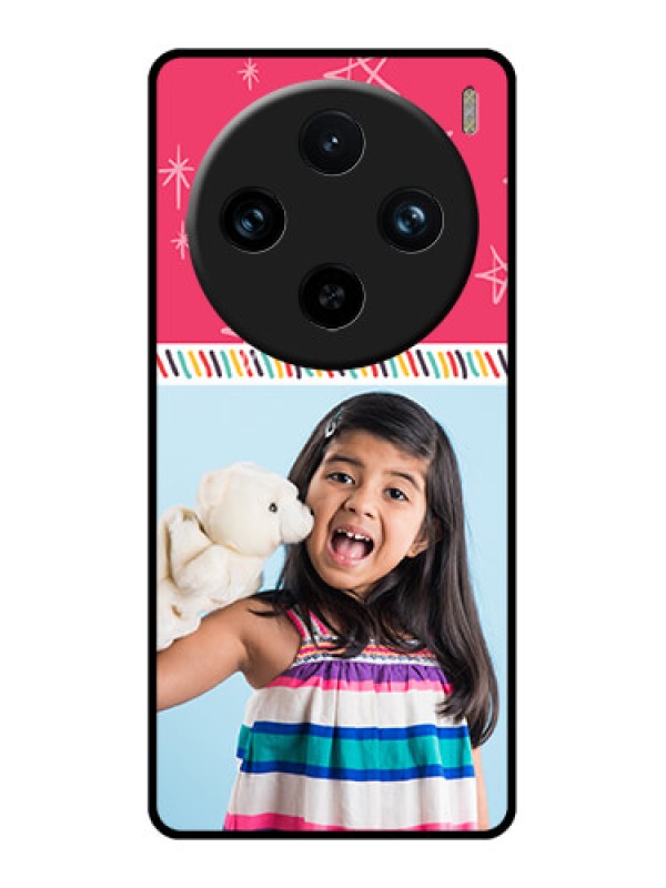 Custom Vivo X100 Pro 5G Custom Glass Phone Case - Line Art Design