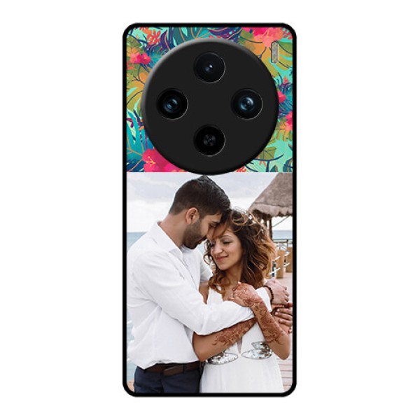 Vivo X100 Pro 5G Custom Glass Phone Case - Watercolor Floral Design