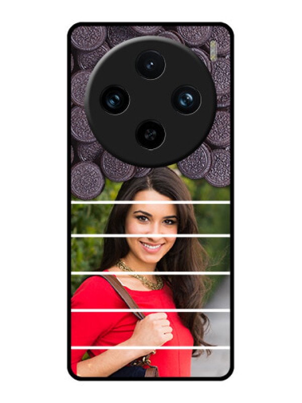 Custom Vivo X100 Pro 5G Custom Glass Phone Case - With Oreo Biscuit Design