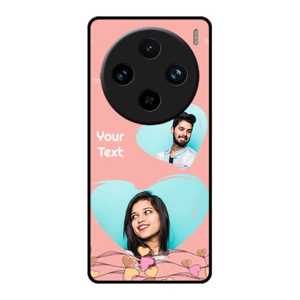 Vivo X100 Pro 5G Custom Glass Phone Case - Love Doodle Design
