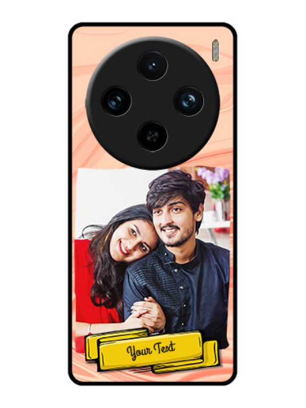 Custom Vivo X100 Pro 5G Custom Glass Phone Case - Marble Texture Design