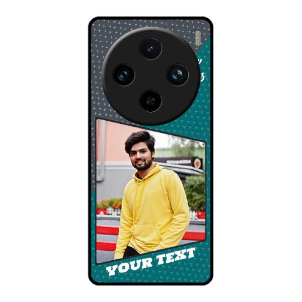 Vivo X100 Pro 5G Custom Glass Phone Case - Background Pattern Design With Quote Vivo X100 Pro 5G Custom Glass Phone Case - Background Pattern Design With Quote