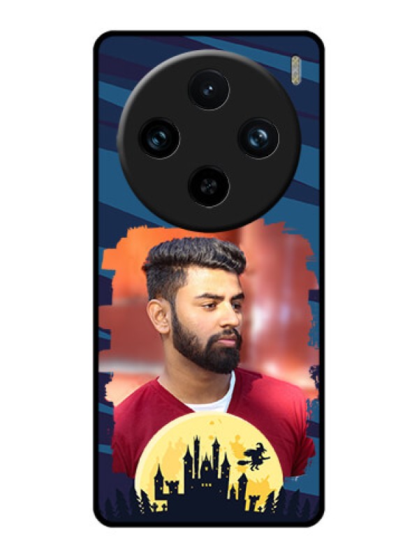 Custom Vivo X100 Pro 5G Custom Glass Phone Case - Halloween Witch Design