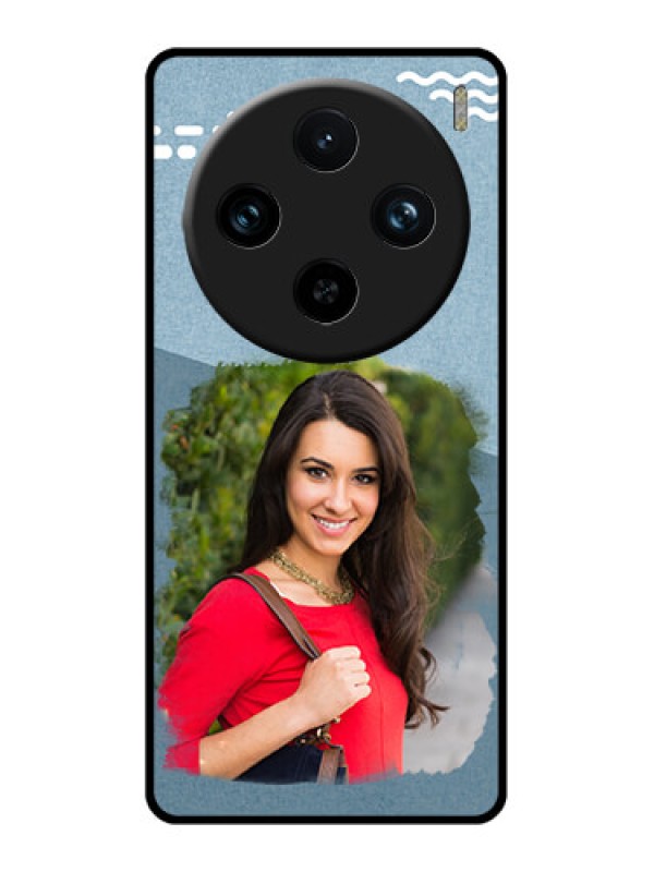 Custom Vivo X100 Pro 5G Custom Glass Phone Case - Grunge Line Art Design