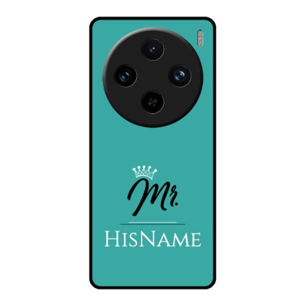 Vivo X100 Pro 5G Custom Glass Phone Case - Mr With Name Design