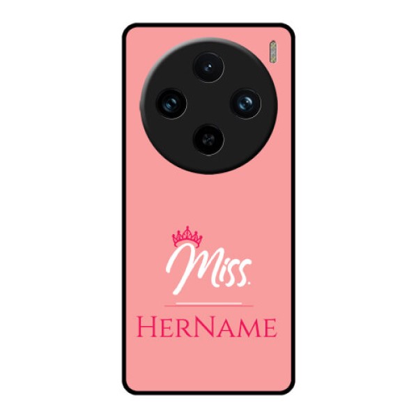 Vivo X100 Pro 5G Custom Glass Phone Case - Mrs With Name Design