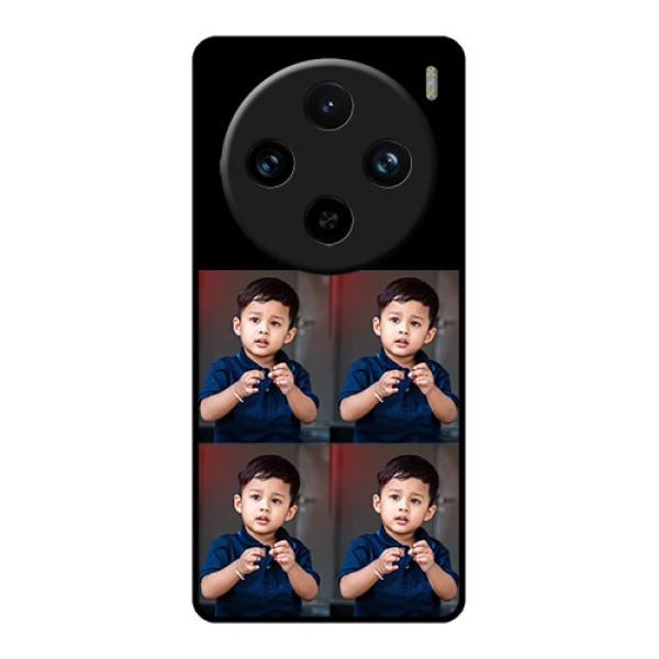 Vivo X100 Pro 5G Custom Glass Phone Case - 4 Image Holder Design