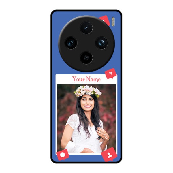 Vivo X100 Pro 5G Custom Glass Phone Case - Like Share And Comment Design Vivo X100 Pro 5G Custom Glass Phone Case - Like Share And Comment Design