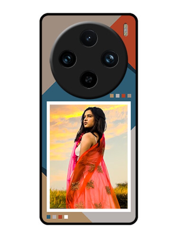 Custom Vivo X100 Pro 5G Custom Glass Phone Case - Retro Color Pallet Design