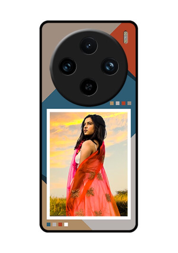 Vivo X100 Pro 5G Custom Glass Phone Case - Retro Color Pallet Design