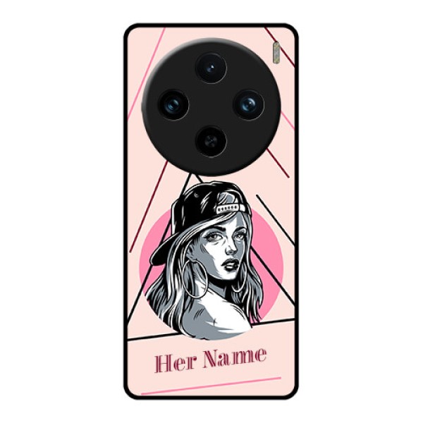 Vivo X100 Pro 5G Custom Glass Phone Case - Rockstar Girl Design