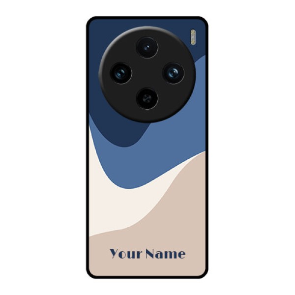 Vivo X100 Pro 5G Custom Glass Phone Case - Abstract Drip Art Design