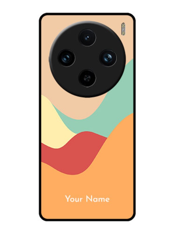 Custom Vivo X100 Pro 5G Custom Glass Phone Case - Ocean Waves Multi - Colour Design