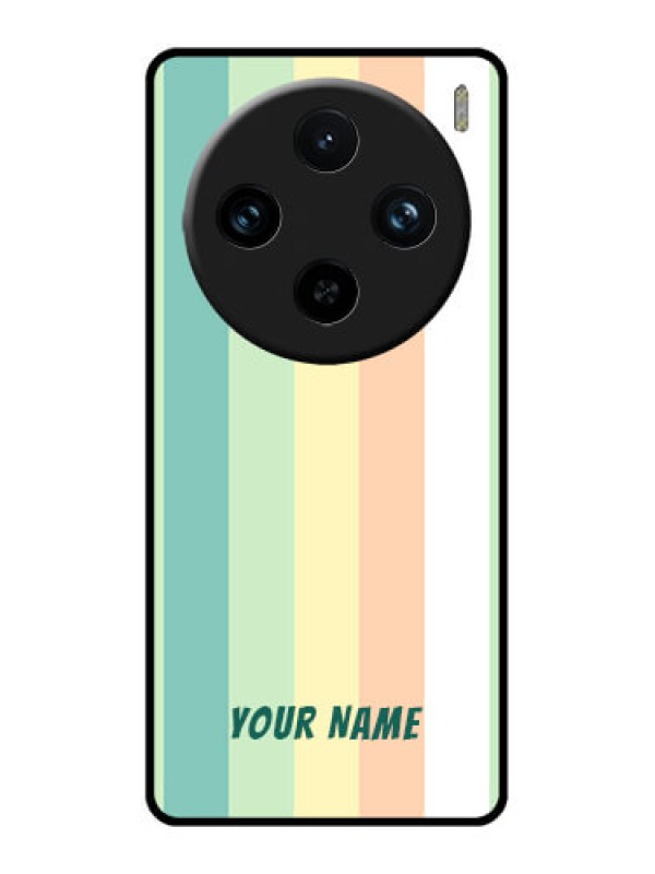 Custom Vivo X100 Pro 5G Custom Glass Phone Case - Multi - Colour Stripes Design