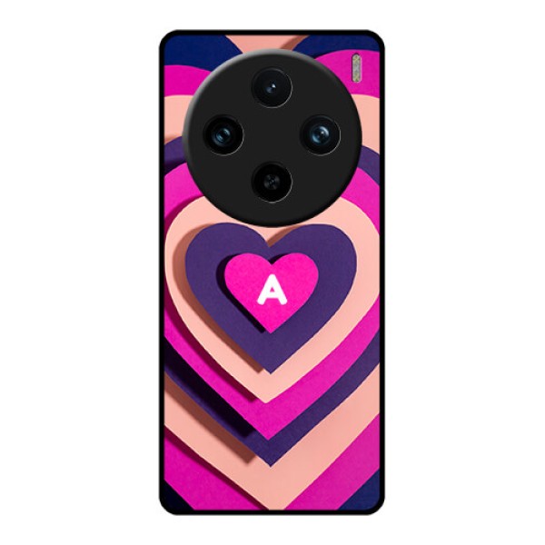 Vivo X100 Pro 5G Custom Glass Phone Case - Cute Heart Pattern Design