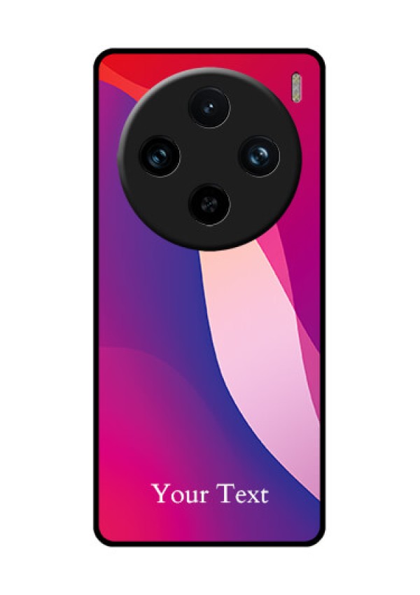 Vivo X100 Pro 5G Custom Glass Phone Case - Digital Abstract Overlap Design
