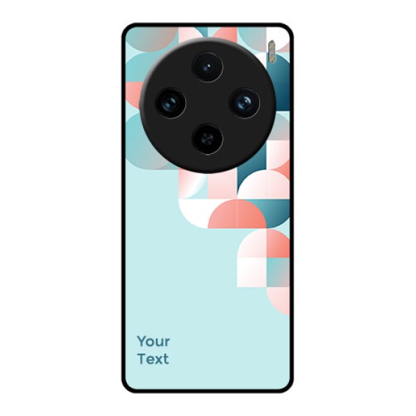 Vivo X100 Pro 5G Custom Glass Phone Case - Stylish Semi - Circle Pattern Design